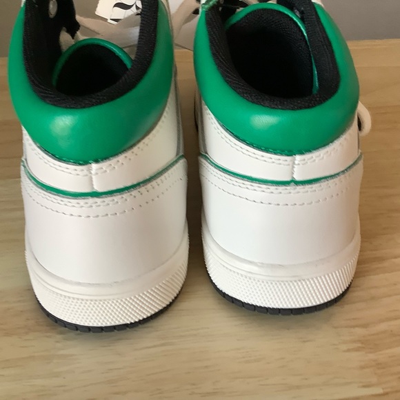 NEW ZARA 36 USA SIZE 6 WHITE GREEN TENNIS ATHLETIC SHOES SOFT LEATHER - Picture 4 of 7
